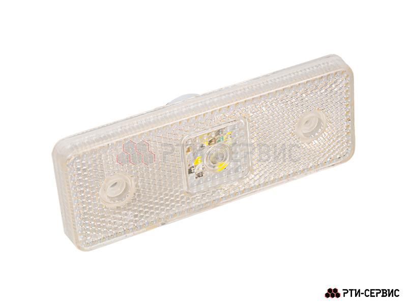 Фонарь габаритный 4-ех диодный LED (белый)  - фото 1