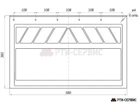 Брызговик для тягача 580х360 мм Freightliner